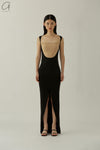 SWAYING/KNIT contrasting color silk tank vest SW23SS1T29 PS59